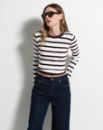 JACANDMOOKI - Women's Amelie Knit - Espresso Stripe