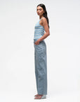 JACANDMOOKI - Women's LUCIA TANK - BLUE GROTTO STRIPE Blue Grotto Stripe