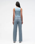 JACANDMOOKI - Women's LUCIA TANK - BLUE GROTTO STRIPE Blue Grotto Stripe
