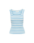 JACANDMOOKI - Women's LUCIA TANK - BLUE GROTTO STRIPE Blue Grotto Stripe