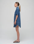 JACANDMOOKI Women's ALESSIA DRESS Mid Indigo