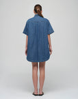 JACANDMOOKI Women's ALESSIA DRESS Mid Indigo