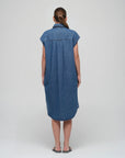 JACANDMOOKI - Women's VALENTINA DRESS Mid Indigo