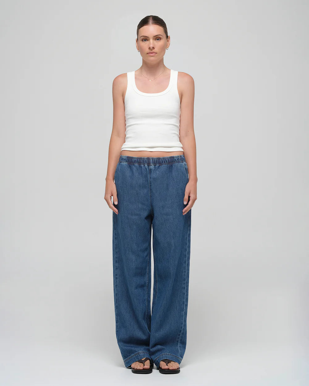 JACANDMOOKI - Women's ROBERTA PANT Mid Indigo