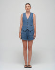 JACANDMOOKI - Women's ALLEGRA VEST Mid Indigo