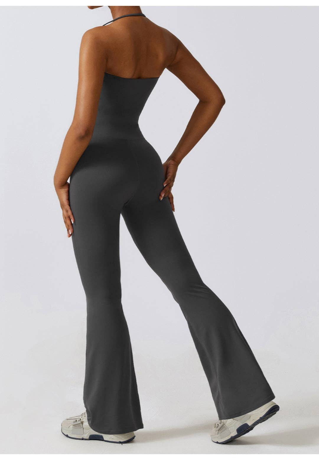 Active by Anna-Kaci - Shirred High Waist Flared Leggings