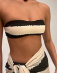 Zulu & Zephyr - Bandeau Top - Tie Dye Stripe