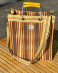 Muno - Recycled Nylon Tote - Sunset Stripe