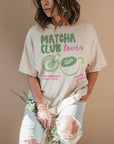 GOOD DAY STREET - [G1924X-OTS]-MATCHA CLUB OVERSIZED TEE
