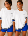 Inhale Exhale Oversized Tshirt - 100% cotton – White