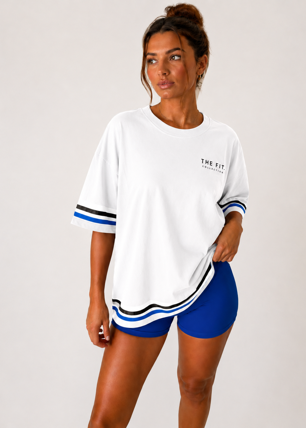 Inhale Exhale Oversized Tshirt - 100% cotton – White