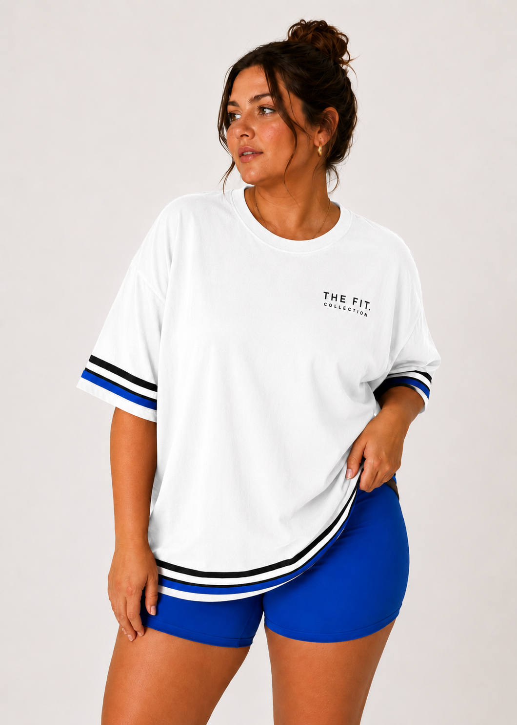 Inhale Exhale Oversized Tshirt - 100% cotton – White