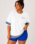 Inhale Exhale Oversized Tshirt - 100% cotton – White