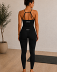 Second Skin Sculpt Womens Singlet – Black