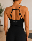 Second Skin Sculpt Womens Singlet – Black