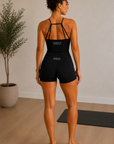 Second Skin Womens V-Waist Shorts – Black