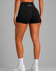 Second Skin Womens V-Waist Shorts – Black