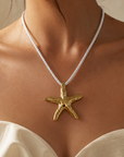 Amalfi Starfish Necklace – 18K PVD Gold