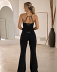 The Fit Collection Womens Flare Pants – Black