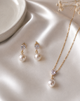 Sofia Pearl Drop Earrings – 18K PVD Gold