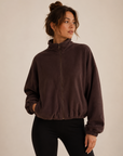 The Fit Collection – Women's Signature Fleece Zip, Chocolate Brown