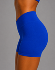 Second Skin Womens V-Waist Shorts – Electric Blue