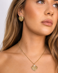 Arlia Pearl Cascade Necklace – 18K PVD Gold