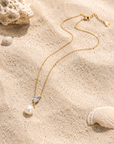 Sofia Pearl Drop Necklace – 18K PVD Gold