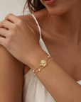Celeste Pearl Bloom Bracelet – 18K PVD Gold Stainless Steel