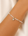 Amora Pearl Heart Bracelet – 18K PVD Gold Stainless Steel