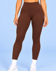 Athletic Club, High-Waisted Leggings - Espresso
