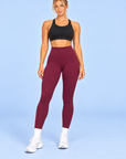 Athletic Club, High-Waisted Leggings - Mulberry