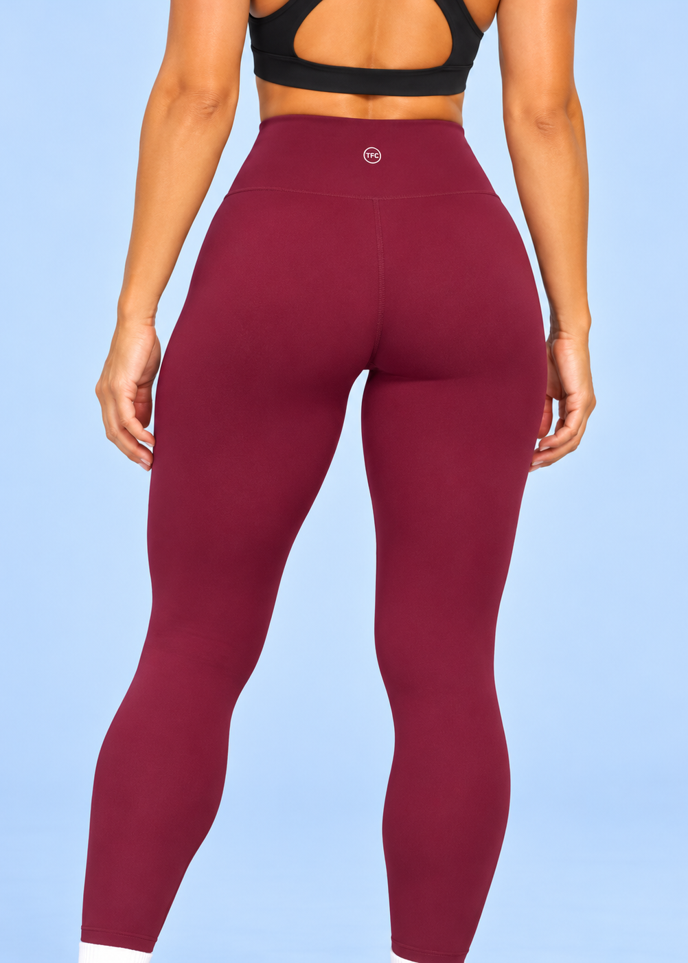 Athletic Club, High-Waisted Leggings - Mulberry