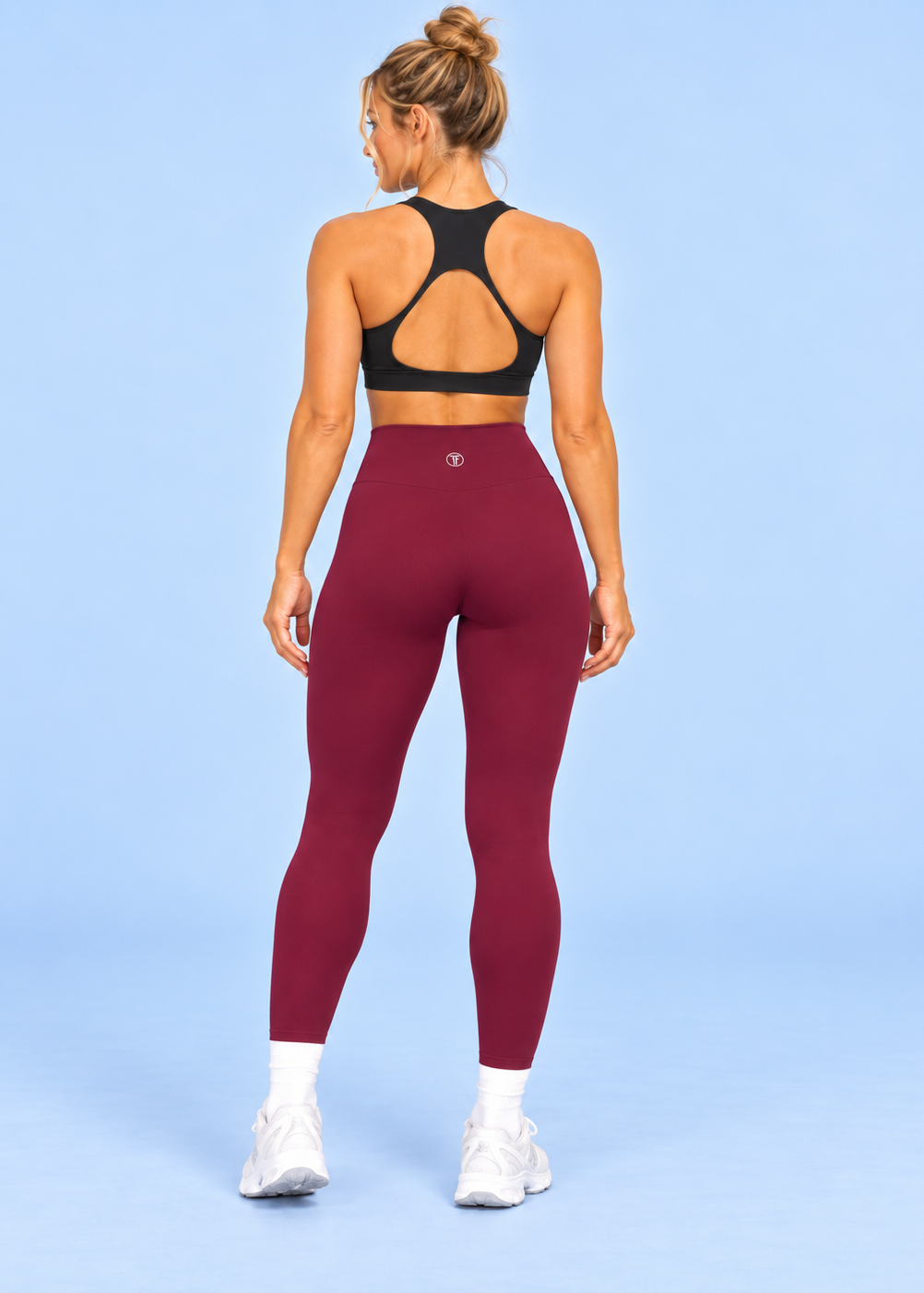 Athletic Club, High-Waisted Leggings - Mulberry