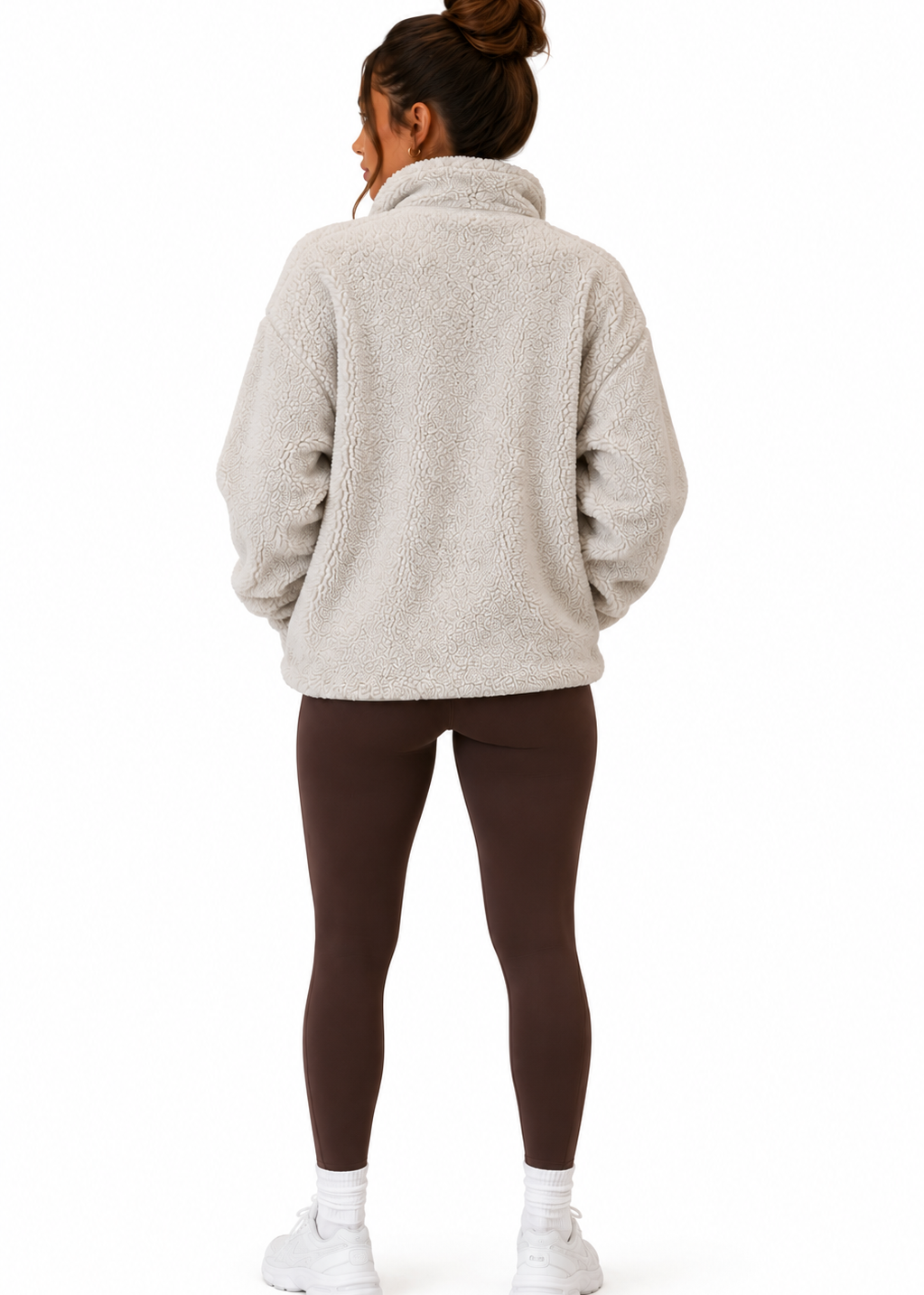 The Fit Collection Sherpa Jacket – Cream