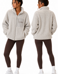 The Fit Collection Sherpa Jacket – Cream