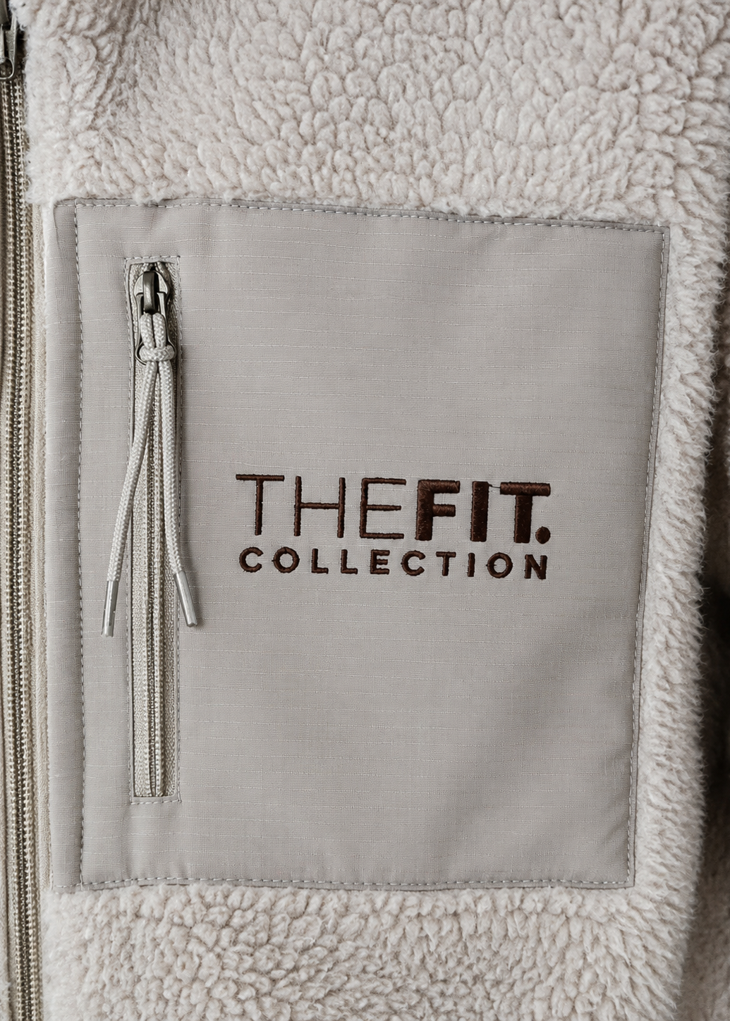 The Fit Collection Sherpa Jacket – Cream