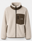 The Fit Collection Sherpa Jacket – Oatmeal/Brown