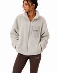 The Fit Collection Sherpa Jacket – Cream