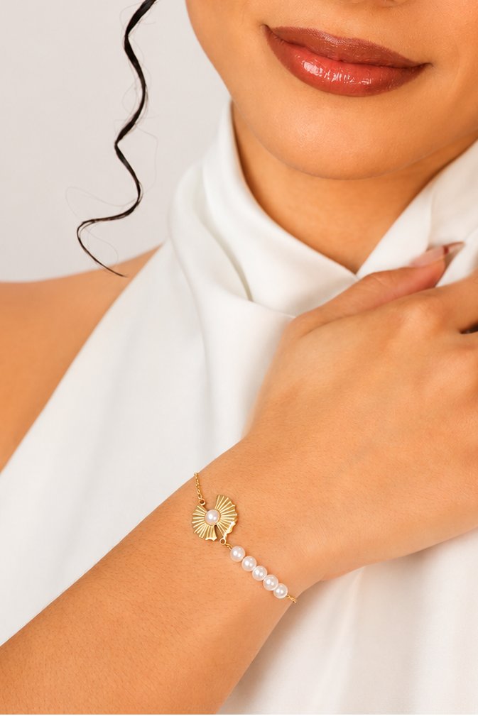 Celeste Sunburst Bracelet – 18K PVD Gold