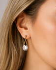Marina Crystal Earrings – 18K PVD Gold