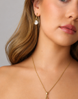 Marina Crystal Earrings – 18K PVD Gold