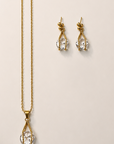 Marina Crystal Necklace – 18K PVD Gold