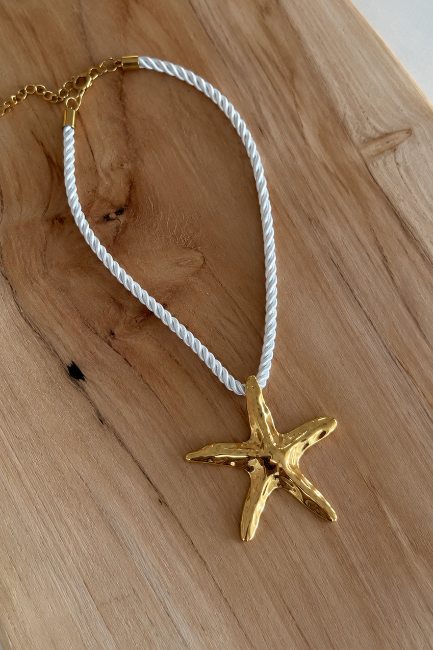 Amalfi Starfish Necklace – 18K PVD Gold