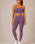 THE FIT. COLLECTION Women's Aura Strappy Cropped Singlet – Taupe