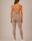 THE FIT. COLLECTION Women's Aura Strappy Cropped Singlet – Taupe