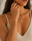 Paige Golden Drift Bracelet – 18K PVD Gold