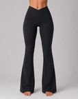 The Fit Collection Womens Flare Pants – Black
