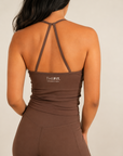 THE FIT. COLLECTION Women's Aura Strappy Singlet – Charcoal Gray