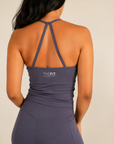 THE FIT. COLLECTION Women's Aura Strappy Singlet – Jet Black